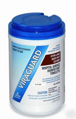 Viraguard x large heavy duty textured disinfectant wipe