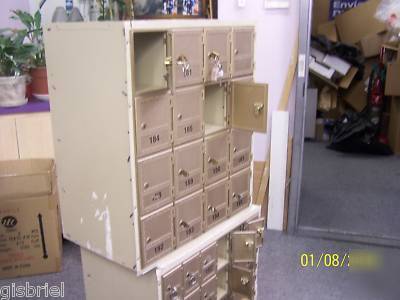 Security mfg 16 and 30 door mail box units