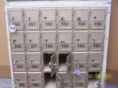 Security mfg 16 and 30 door mail box units