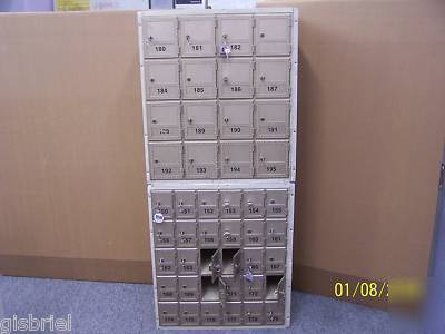 Security mfg 16 and 30 door mail box units