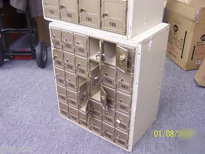 Security mfg 16 and 30 door mail box units