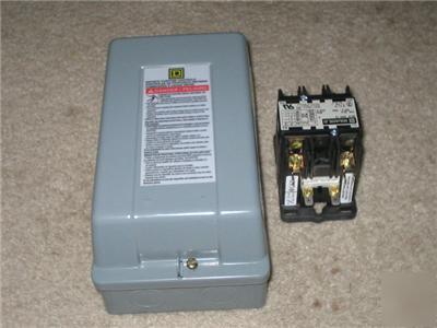 Square d 600 vots 2 pole contactor with enclosure