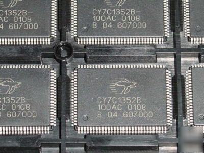 10 pcs. cypress# CY7C1352B-100AC, sram 256KX18 3.3V syn