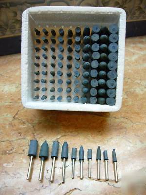 Assorted 100PCS rubber polishers 10 type polishing burr