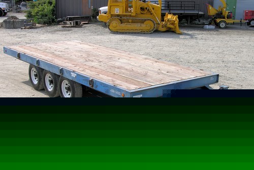 Atwood 20' tri axle flatbed equipment utility trailer