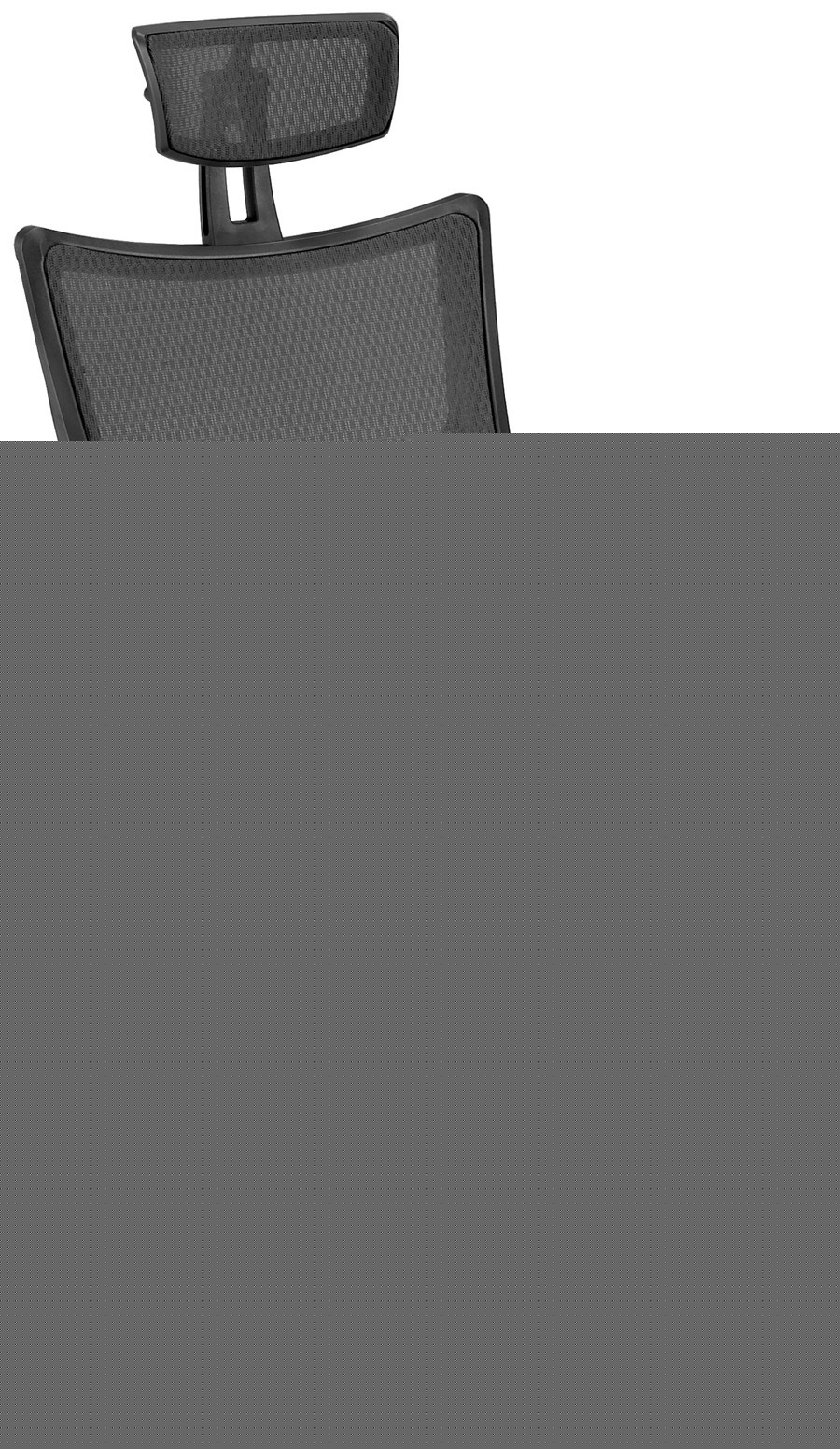 High back executive black leather office mesh chair 