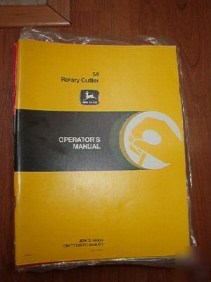 John deere operators manual 54 rotary cutter