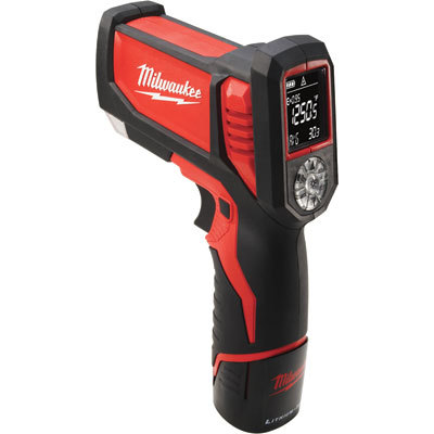 Laser temp gun M12 cordless thermometer kit for hvac/r