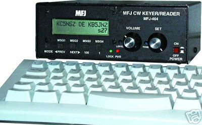 Mfj 464 cw morse code reader memory keyer