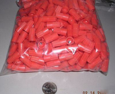 New 100 orange twist lock wire nuts 22-14 wire 