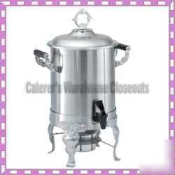 New 3 gallon royal crest coffee urn, 18/8 stainless 