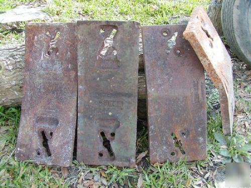 New 4 john deere generation tractor front slab weights