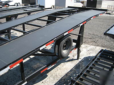 New brand mclendon 3 car hauler wedge transport trailer