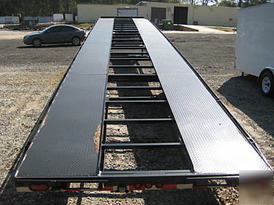 New brand mclendon 3 car hauler wedge transport trailer