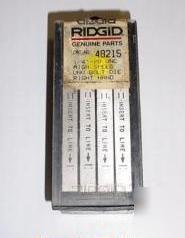 New ridgid bolt threader dies universal die set 1/4