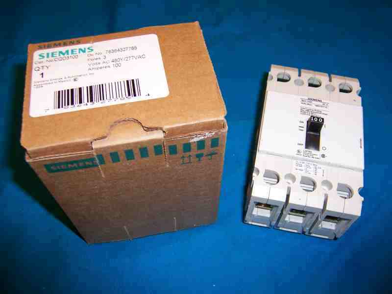 New siemens 100A 3 p 480/277 v breaker CQD3100 cqd dinn