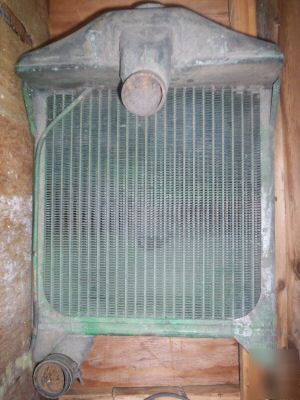 Radiator, john deer, antique