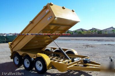 2007 enclosed utility cargo landscape 13' dump trailer 