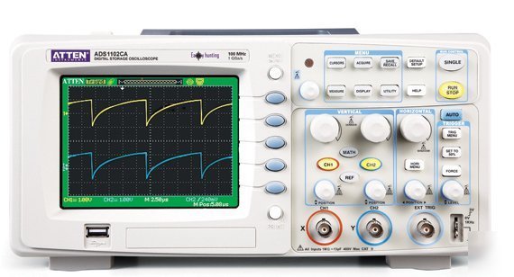 Atten ADS1102CA 100MHZ digital oscilloscope dso ADS1102