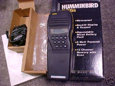 Humminbird vhf DC5S marine radio hand held 