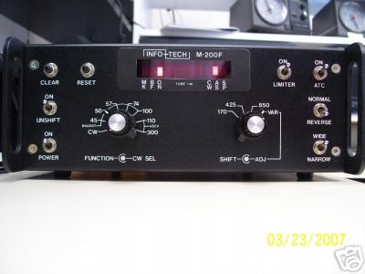 Info-tech m-200F rtty/ascii/cw dedicated decoder 