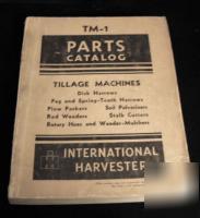 International harvester tillage machines