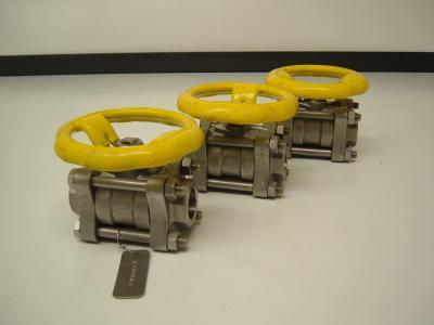 Lot of 3 stainless steel apollo ball valve CF8M