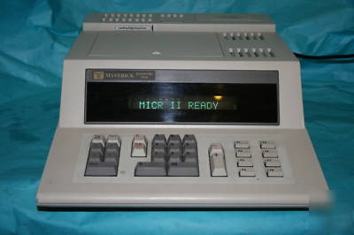 Maverick m-210 batch check encoder: pre-owned