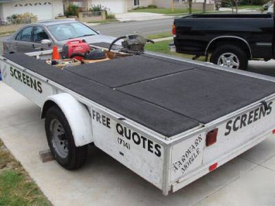 Mobile window screen business 