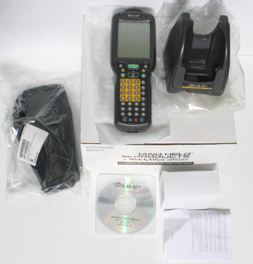 New dolphin 7400 wireless portable data terminal & acc.