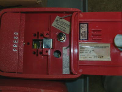 Notifier fire lite edwards fire pull station bell lot