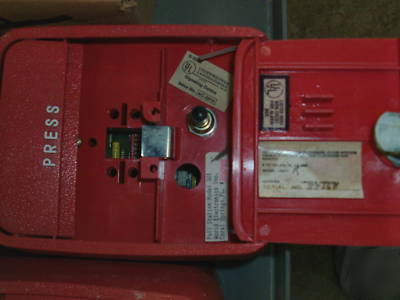 Notifier fire lite edwards fire pull station bell lot