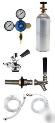 S/s draft beer kegerator conversion kit CO2 us sankey