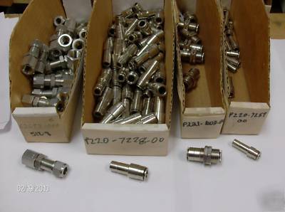 Stainless steel fittings assortment lot of 220 pieces