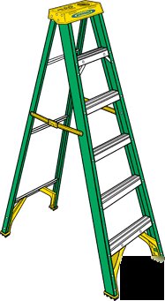 Werner 4 foot fiberglass stepladder - 225 lb rated