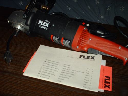 Flex v.s. wet type grinder no model LW603VR