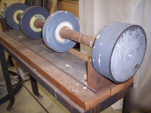 Gemstone finishing lathe w/4 norton stone sanding wheel