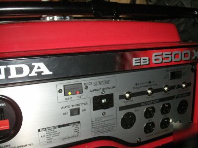 Honda 6500 watt industrial generator EB6500X