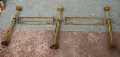2.6M brass drinks gallery/gantry with turned columns