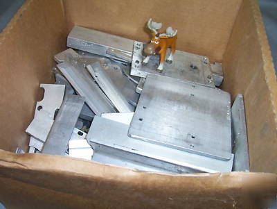 Aluminum 34 lbs. plates angles bars etc. sizes vary