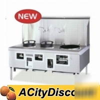 American range commercial 5 burner chinese gas range