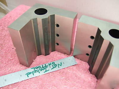 Angle plates step matched pair toolmaker machinist 