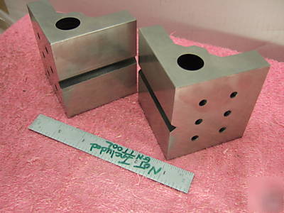 Angle plates step matched pair toolmaker machinist 