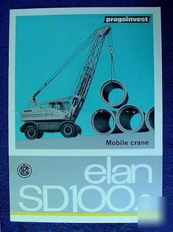 Ckd elan SD100.2 mobile crane brochure