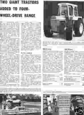 County 1254 - 1454 tractor original vintage 1972 advert