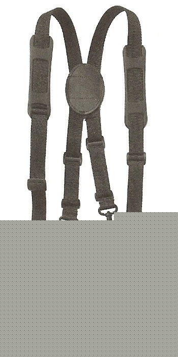 Hwc nylon police, fire adjustable duty belt suspenders
