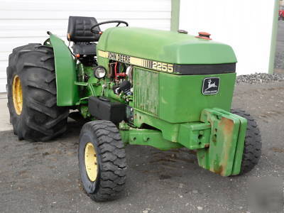 John deere 2255 orchard/vineyard tractor--