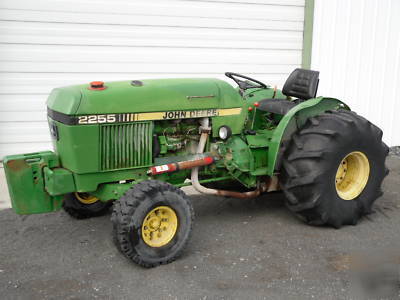 John deere 2255 orchard/vineyard tractor--