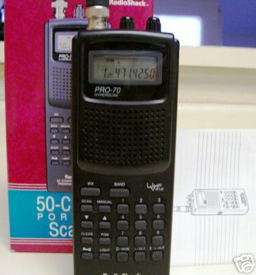 Radio shack pro-70 handheld scanner