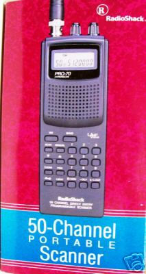 Radio shack pro-70 handheld scanner